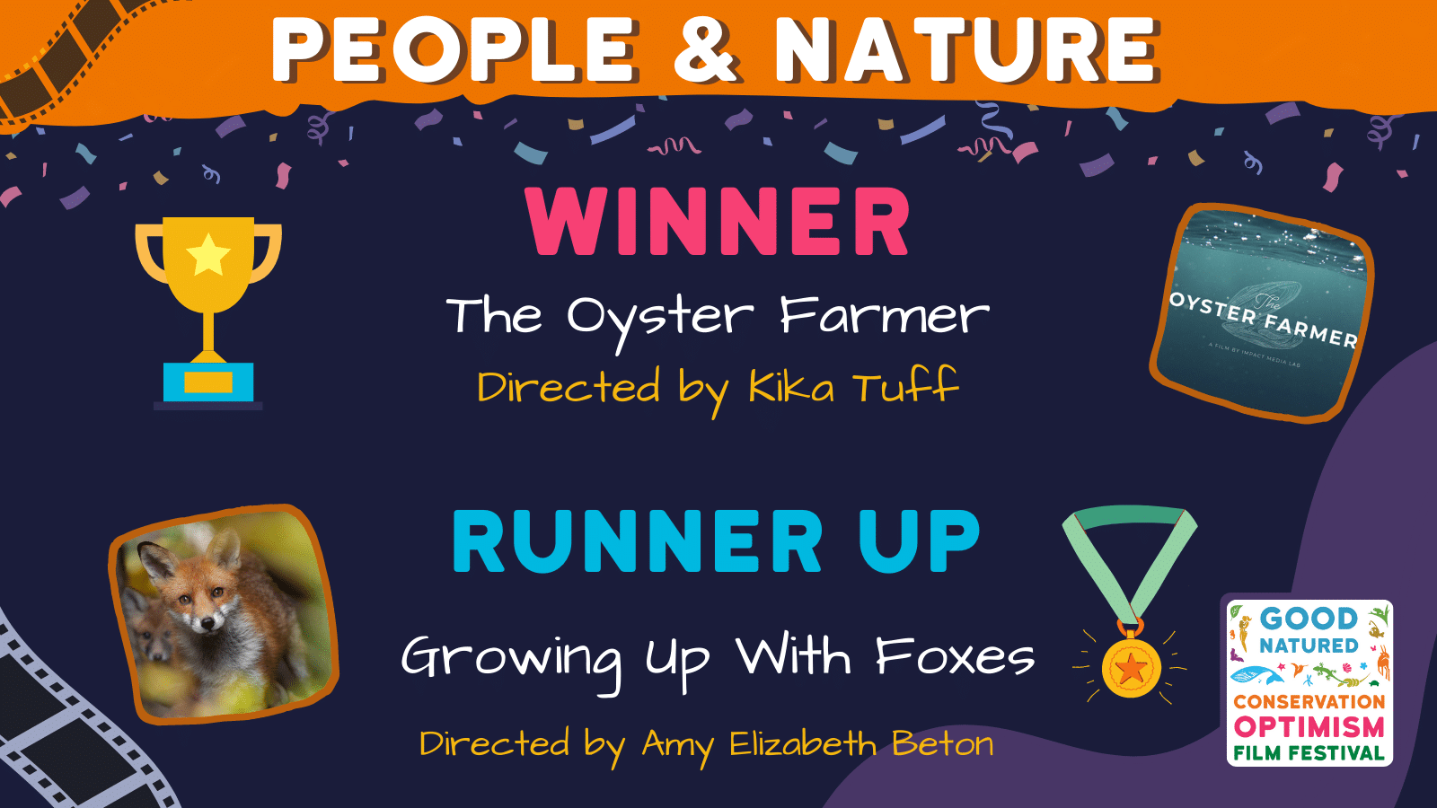 Our winner is: The Oyster Farmer - Directed by Kika Tuff
